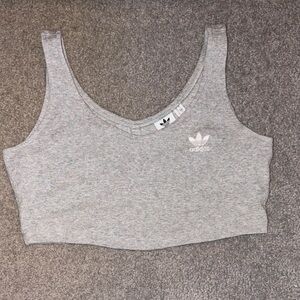 Adidas Women's Heather Gray Crop Top